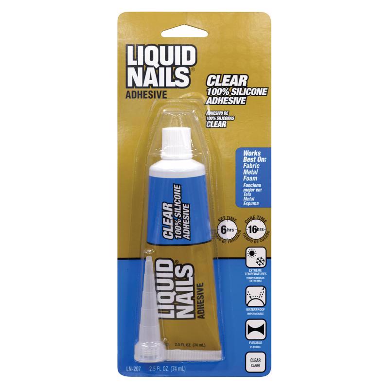 LIQUID NAILS进口代理批发 液体指甲透明小项目高强度硅胶透明粘合剂 2.5 盎司