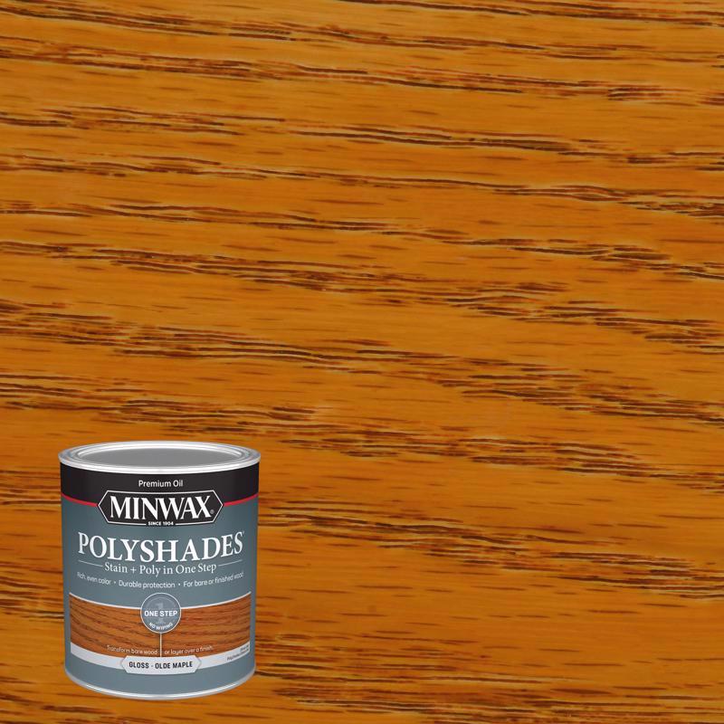 MINWAX进口代理批发 Minwax PolyShades 半透明光泽老枫木油基着色剂/聚氨酯饰面 1 夸脱