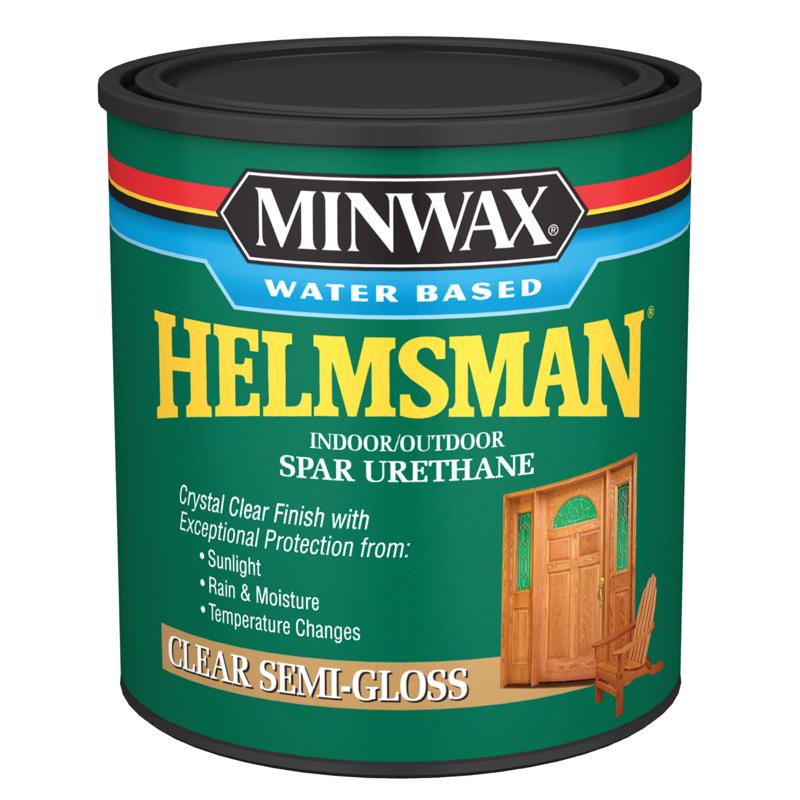 MINWAX进口代理批发 Minwax Helmsman 半光透明水基晶石聚氨酯 1 夸脱