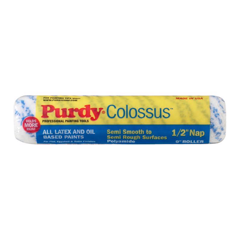 PURDY进口代理批发 Purdy Colossus 聚酰胺织物 9 英寸宽X 1/2 英寸油漆滚筒盖 1 个装