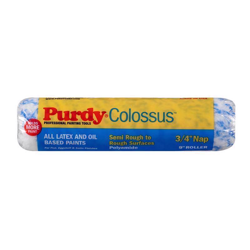 PURDY进口代理批发 Purdy Colossus 聚酰胺织物 9 英寸宽X 3/4 英寸油漆滚筒盖 1 个装