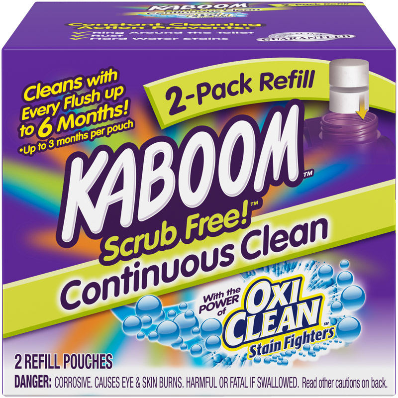 KABOOM进口代理批发 Kaboom 无磨砂清新香味马桶清洁剂 2 盎司片剂