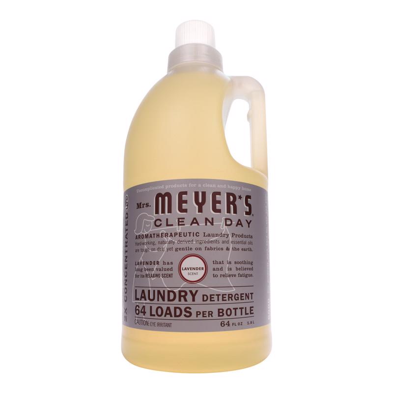 MRS. MEYER'S进口代理批发 Mrs. Meyer's Clean Day 薰衣草香味洗衣液 64 盎司 1 包