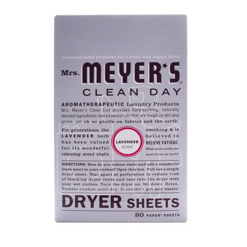 MRS. MEYER'S进口代理批发 Mrs. Meyer's Clean Day 薰衣草香味织物柔软剂床单 80 张