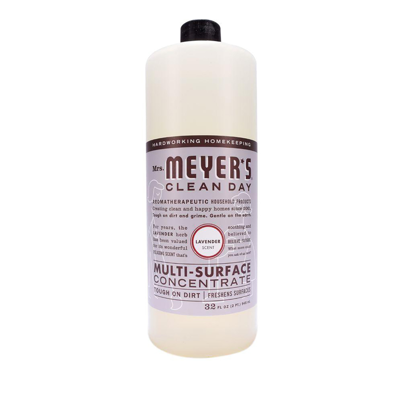 MRS. MEYER'S进口代理批发 Mrs. Meyer's Clean Day 薰衣草香味浓缩多用途清洁液 32 盎司