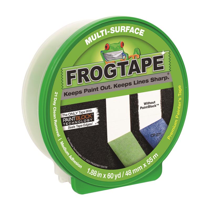 FROGTAPE进口代理批发 FrogTape 1.88 英寸宽X 60 码长绿色中等强度画家胶带 1 包