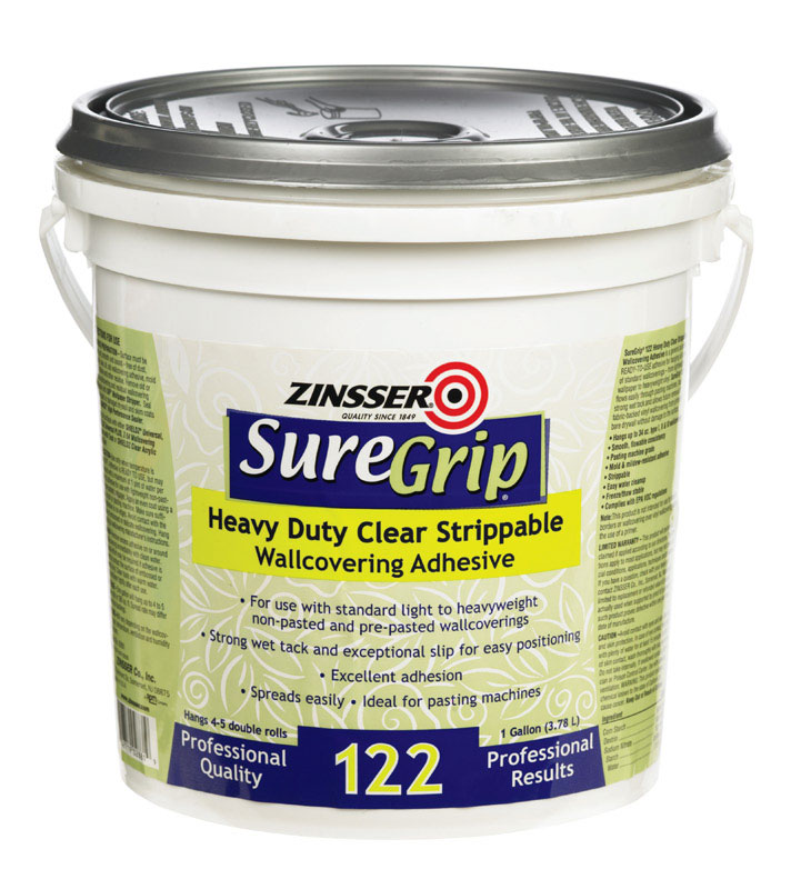 ZINSSER进口代理批发 Zinsser SureGrip 122 高强度透明粘合剂 1 加仑