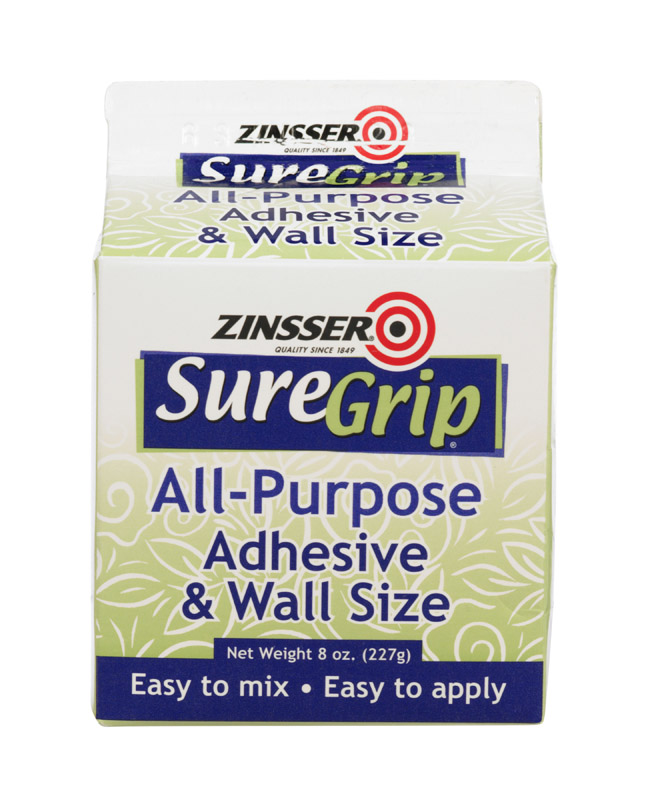 ZINSSER进口代理批发 Zinsser SureGrip 高强度丙烯酸透明通用粘合剂 8 盎司