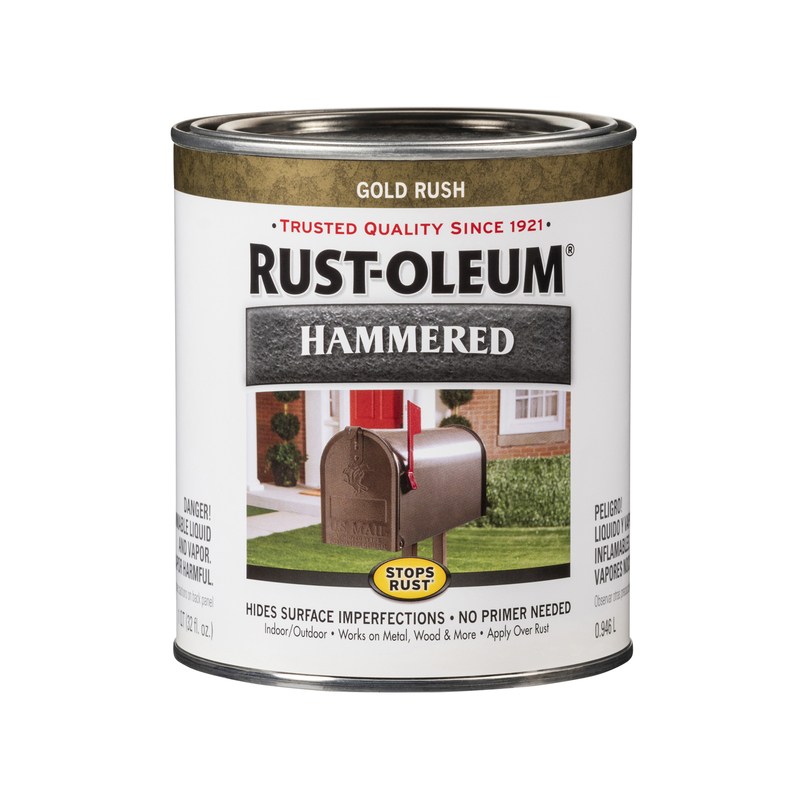 RUST-OLEUM进口代理批发 Rust-Oleum 防锈室内外锤击淘金保护漆 1 夸脱