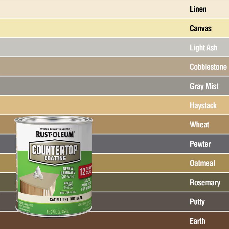 RUST-OLEUM进口代理批发 Rust-Oleum 特种缎光淡色底丙烯酸台面漆 29 盎司