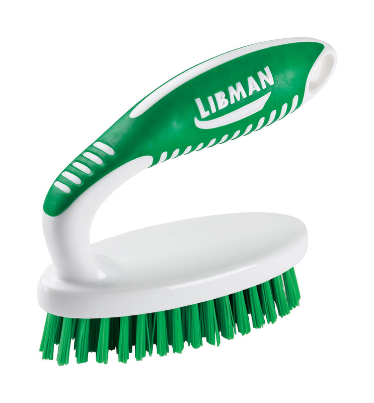 LIBMAN进口代理批发 Libman 1.75 英寸宽硬毛 4.5 英寸塑料/橡胶柄磨砂刷