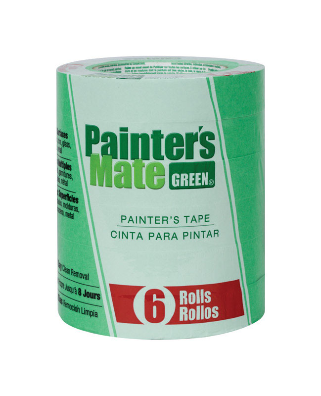 PAINTER'S MATE进口代理批发 Painter's Mate 0.94 英寸宽X 60 码长绿色中等强度画家胶带 6 件装