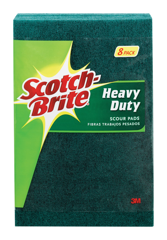 SCOTCH-BRITE进口代理批发 Scotch-Brite 重型锅碗瓢盆清洁垫 6 英寸长 8 包