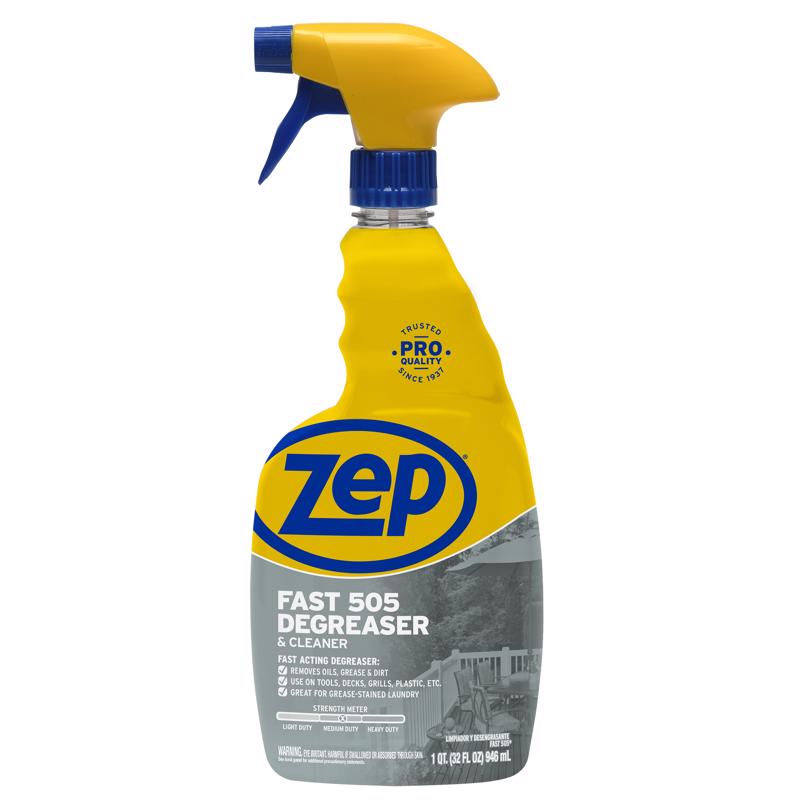 ZEP进口代理批发 Zep Fast 505 柠檬香味清洁剂和除油剂 32 盎司液体