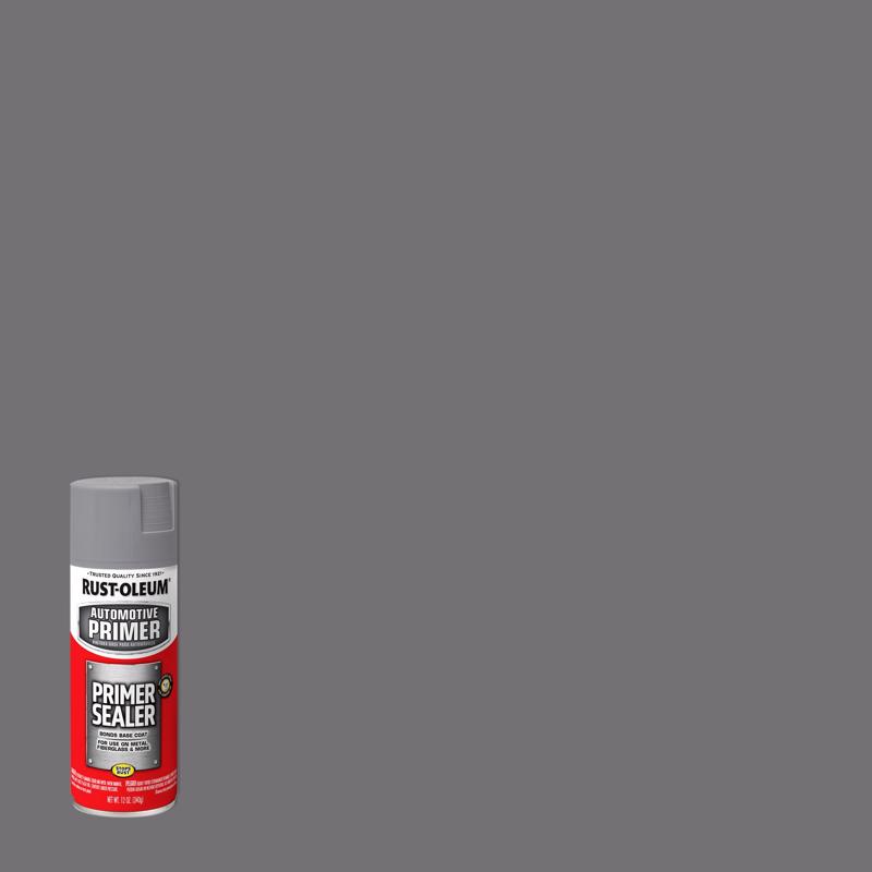 RUST-OLEUM进口代理批发 Rust-Oleum Stops Rust 平灰色汽车底漆密封喷雾 12 盎司