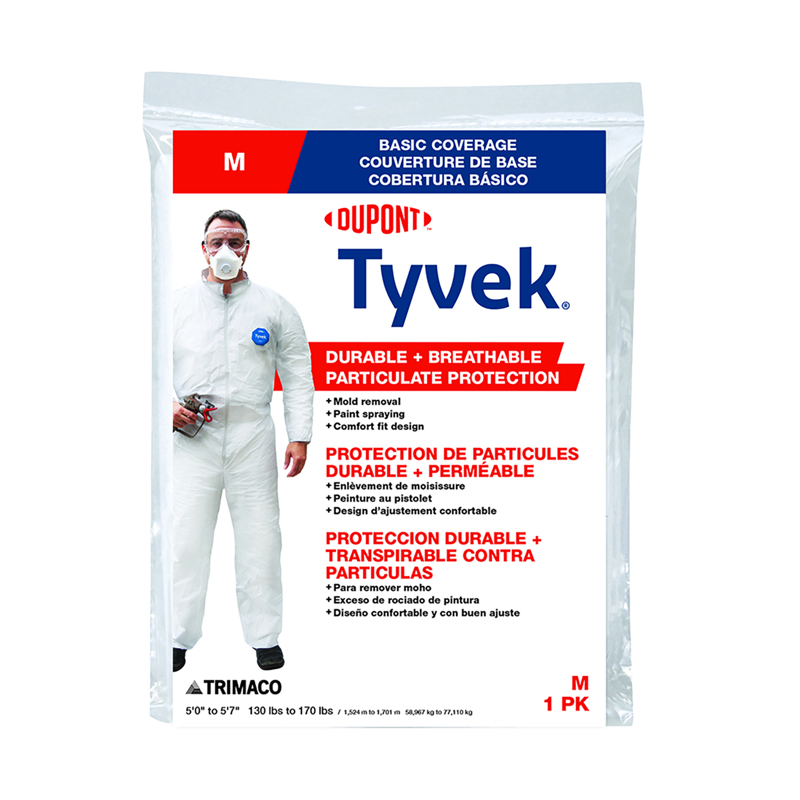 DUPONT进口代理批发 杜邦 Tyvek 工作服白色 M 1 件装