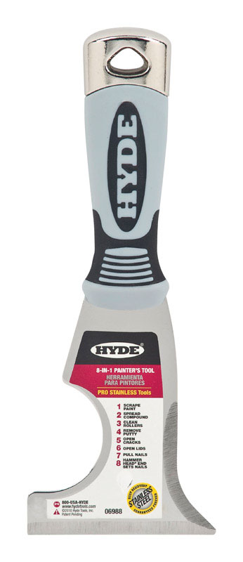 HYDE进口代理批发 Hyde Pro 不锈钢 3 英寸宽不锈钢刚性多功能工具