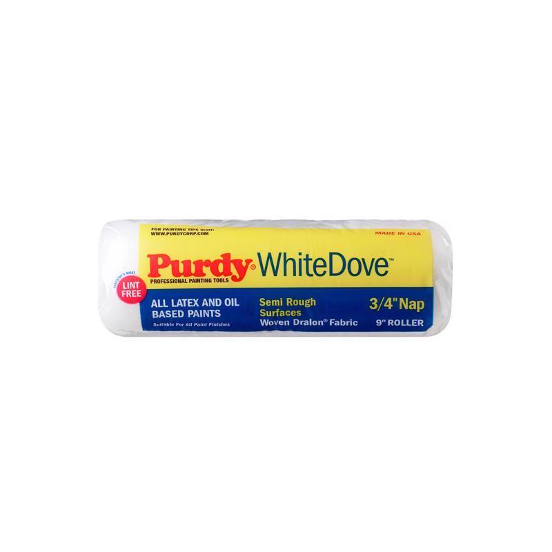 PURDY进口代理批发 Purdy White Dove 编织织物 9 英寸宽X 3/4 英寸油漆滚筒盖 1 个装