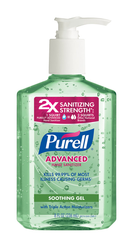 PURELL进口代理批发 Purell 芦荟香味凝胶高级洗手液 8 盎司