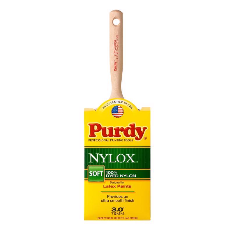 PURDY进口代理批发 Purdy Nylox 模式 3 英寸软平装饰油漆刷