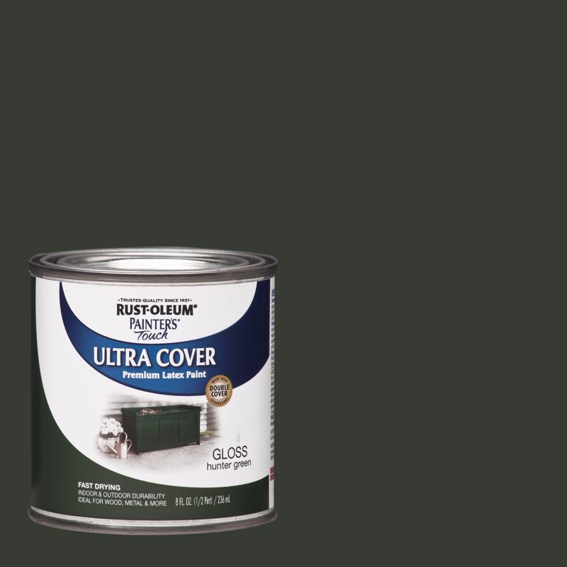 RUST-OLEUM进口代理批发 Rust-Oleum Painters Touch Ultra Cover Gloss Hunter Green 水性涂料外部和内部 8 o