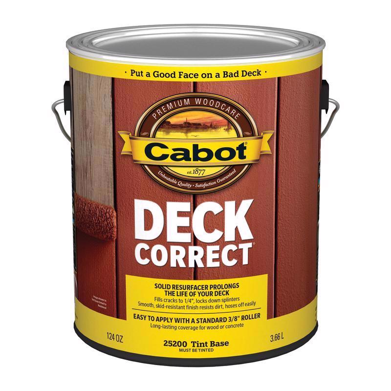 CABOT进口代理批发 Cabot DeckCorrect 固体可着色着色基丙烯酸甲板表面修复剂 1 加仑