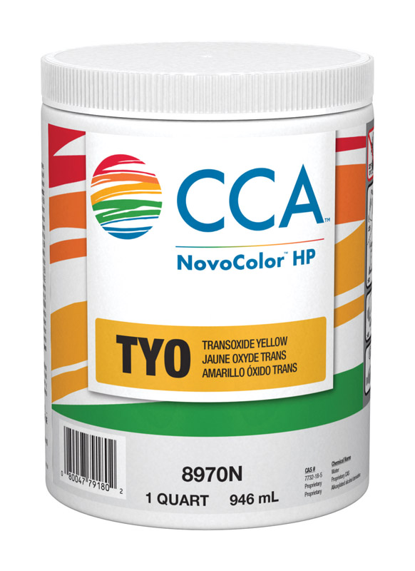 NOVOCOLOR HP进口代理批发 NovoColor HP CCA TY Trans Oxide 黄色油漆着色剂 1 夸脱