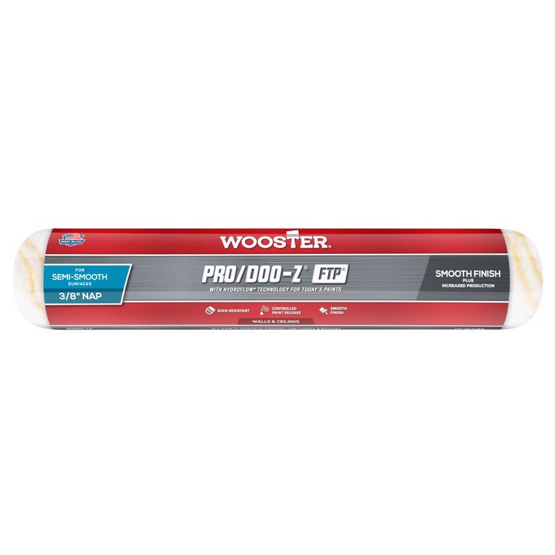 WOOSTER进口代理批发 Wooster Pro/Doo-Z FTP 合成混合物 14 英寸 WX 3/8 英寸迷你油漆滚筒盖 1 个装