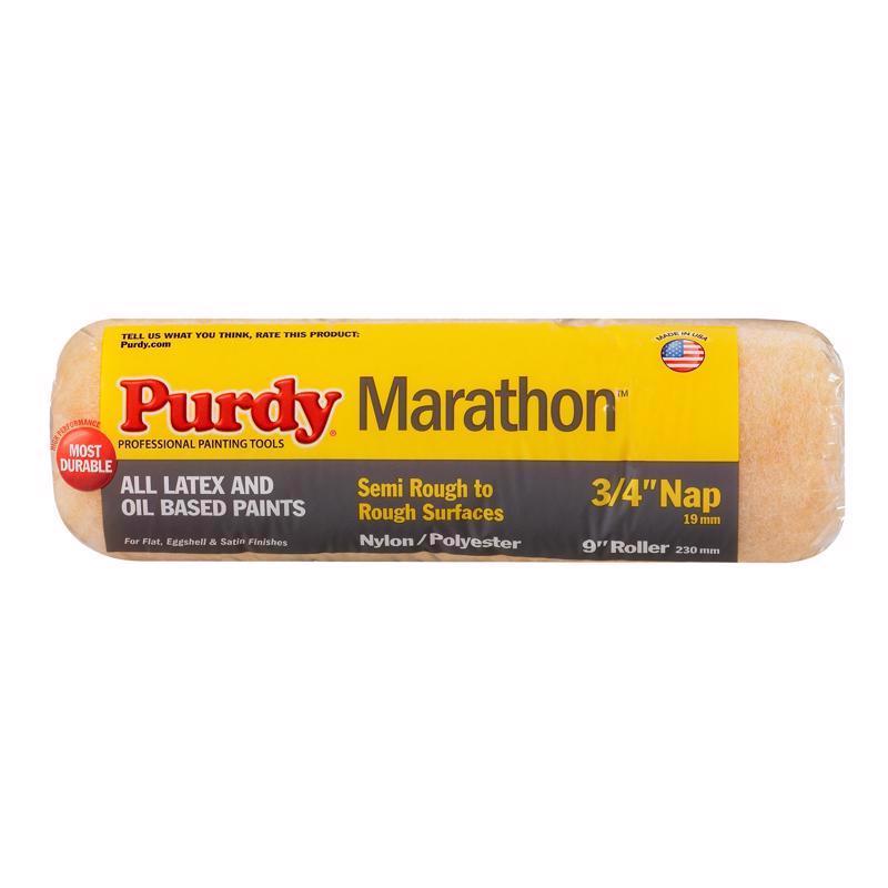 PURDY进口代理批发 Purdy Marathon 尼龙/聚酯纤维 9 英寸 WX 3/4 英寸 油漆滚筒盖 1 个装