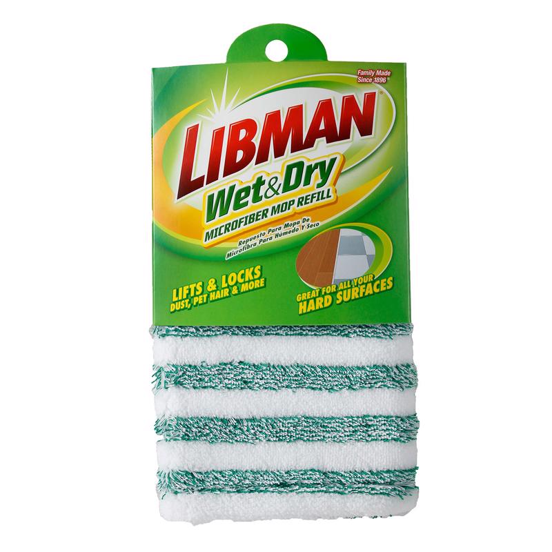 酷牌库|商品详情-LIBMAN进口代理批发 Libman 18.5 英寸干湿两用超细纤维拖把补充装 1 件装