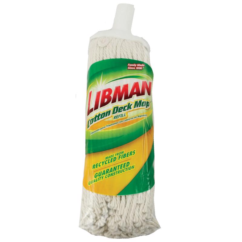 酷牌库|商品详情-LIBMAN进口代理批发 Libman 12.8 英寸甲板棉拖把补充装 1 件装