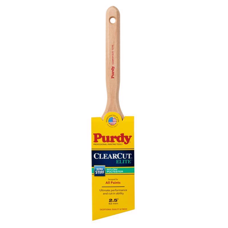 酷牌库|商品详情-PURDY进口代理批发 Purdy Clearcut Elite Glide 2-1/2 英寸超硬角度修剪油漆刷