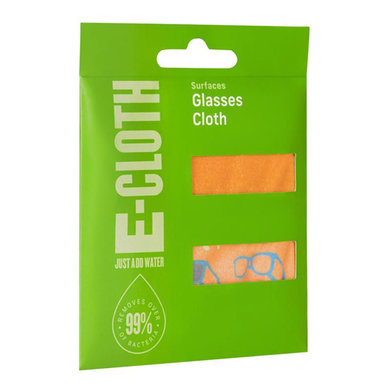 E-CLOTH进口代理批发 E-Cloth 眼镜超细纤维清洁布 7.5 英寸宽X 7.5 英寸长 1 包