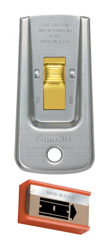 ALLWAY进口代理批发 Allway 1-1/2 英寸宽钢制单刃剃须刀刮刀