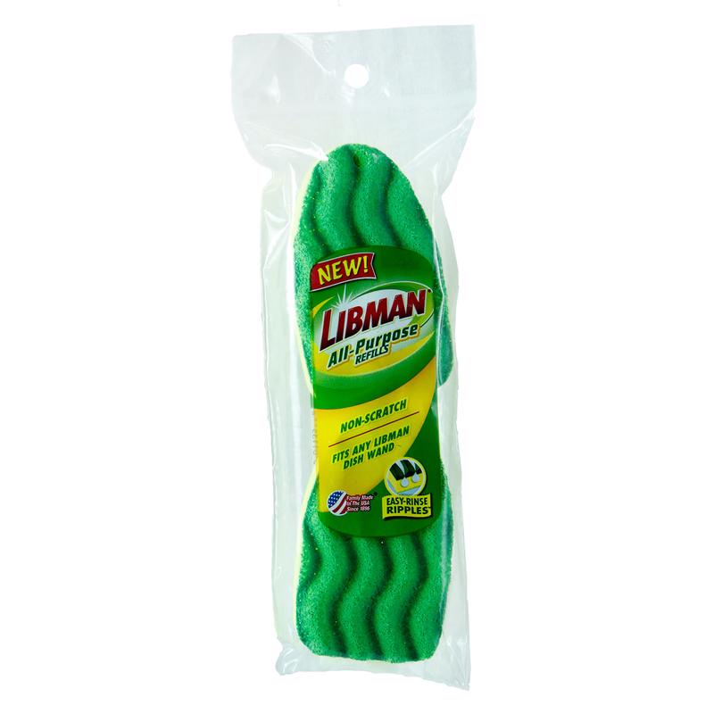 LIBMAN进口代理批发 Libman 3.5 英寸宽软毛聚丙烯手柄洗碗棒补充装