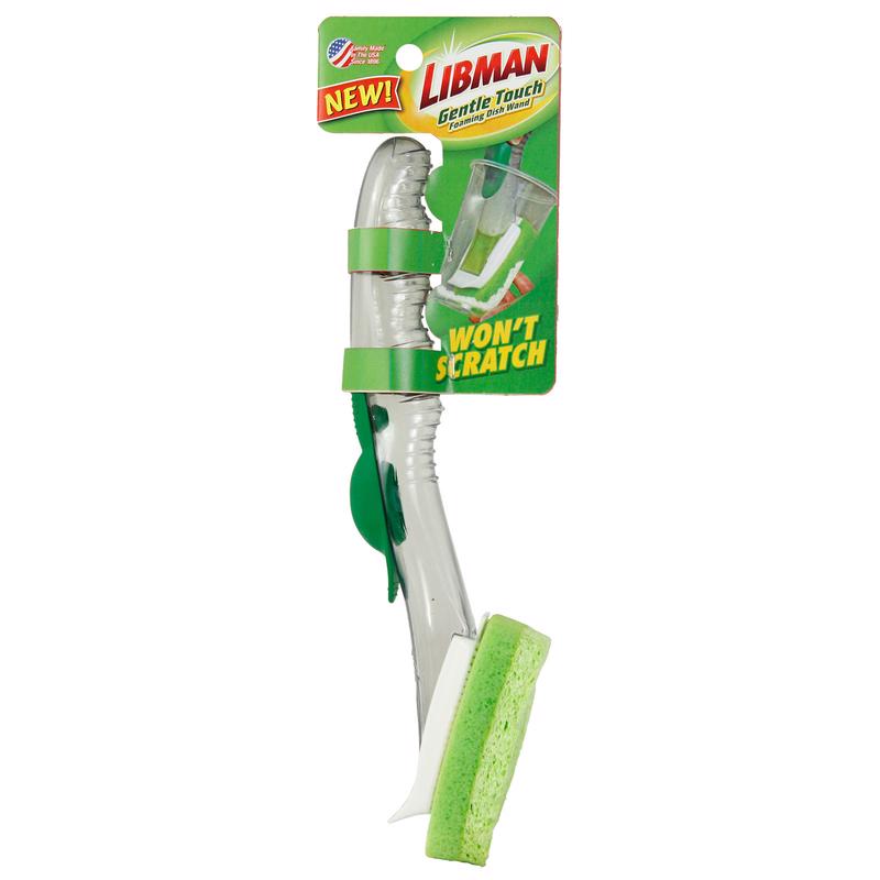 LIBMAN进口代理批发 Libman 3 英寸宽软毛 7 英寸塑料/橡胶手柄发泡洗碗棒