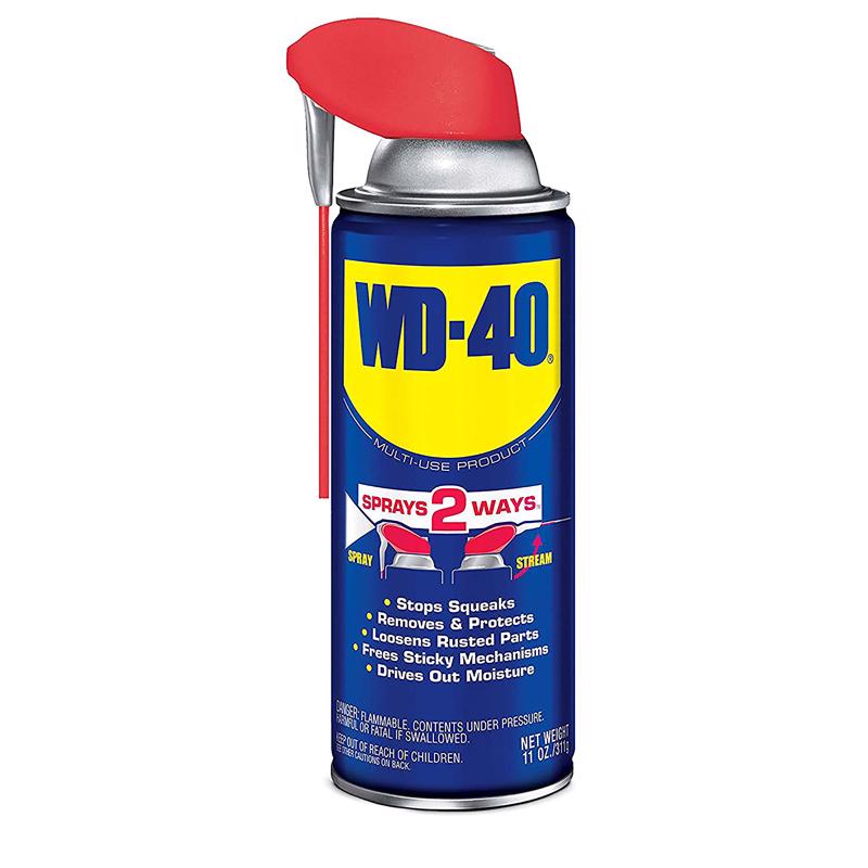 WD-40进口代理批发 WD-40 智能吸管多用途润滑剂喷雾 11 盎司 1 包