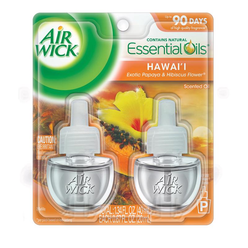 AIR WICK进口代理批发 Air Wick 夏威夷香味空气清新剂补充装 0.67 盎司液体