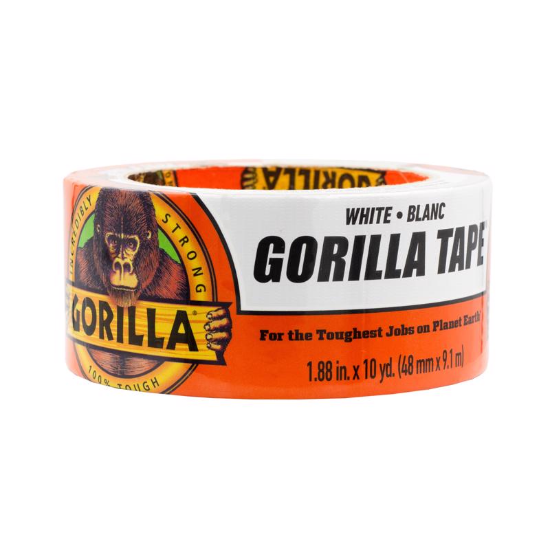 GORILLA进口代理批发 Gorilla 1.88 英寸 WX 10 码长白色管道胶带