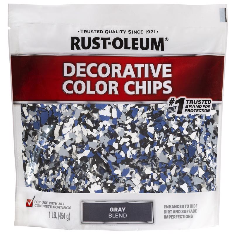 RUST-OLEUM进口代理批发 Rust-Oleum EpoxyShield 室内和室外灰色混合装饰色片 1 磅