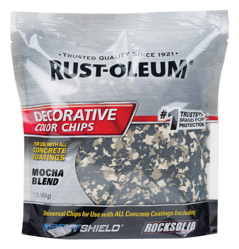 RUST-OLEUM进口代理批发 Rust-Oleum EpoxyShield 室内和室外摩卡混合装饰色片 1 磅