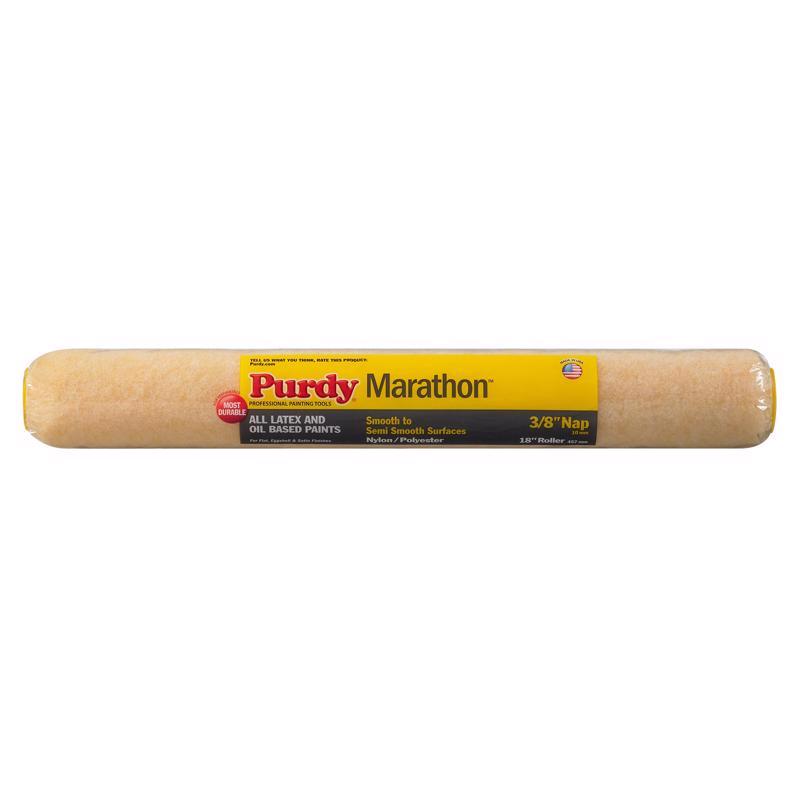 PURDY进口代理批发 Purdy Marathon 尼龙/聚酯纤维 18 英寸 WX 3/8 英寸 油漆滚筒盖 1 件装