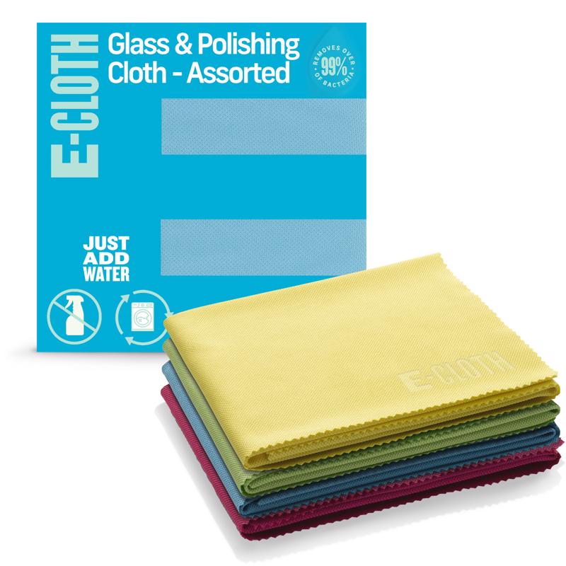 E-CLOTH进口代理批发 E-Cloth 超细纤维玻璃和抛光布 16 英寸宽 X 20 英寸长 4 包