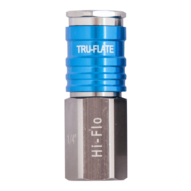 TRU-FLATE进口代理批发 Tru-Flate HI FLO 铝制耦合器 1/4 英寸内螺纹 1 件