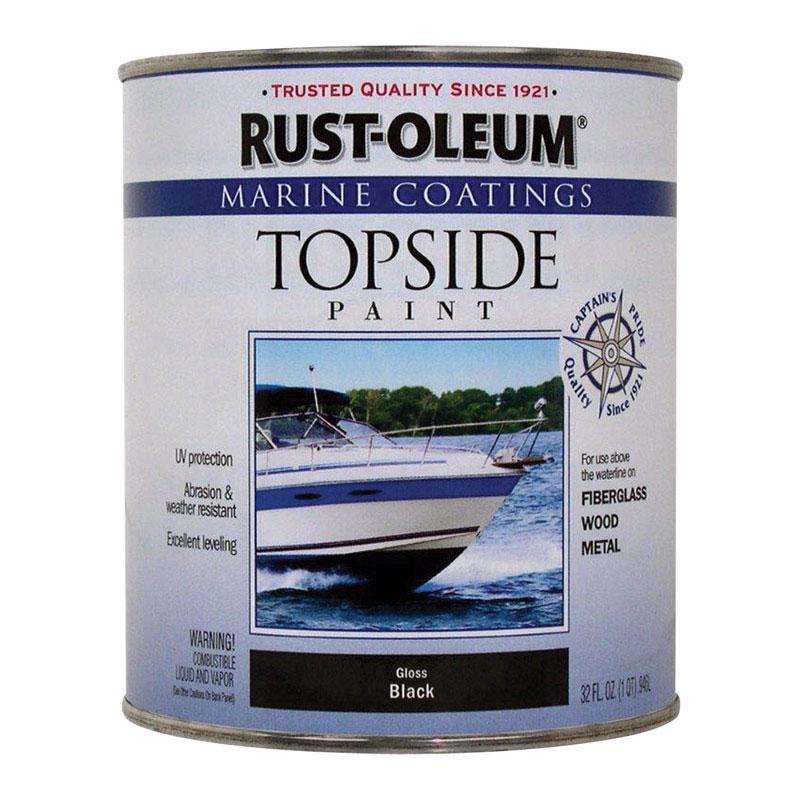 RUST-OLEUM进口代理批发 Rust-Oleum 海洋涂料户外黑色海洋上部油漆 1 夸脱