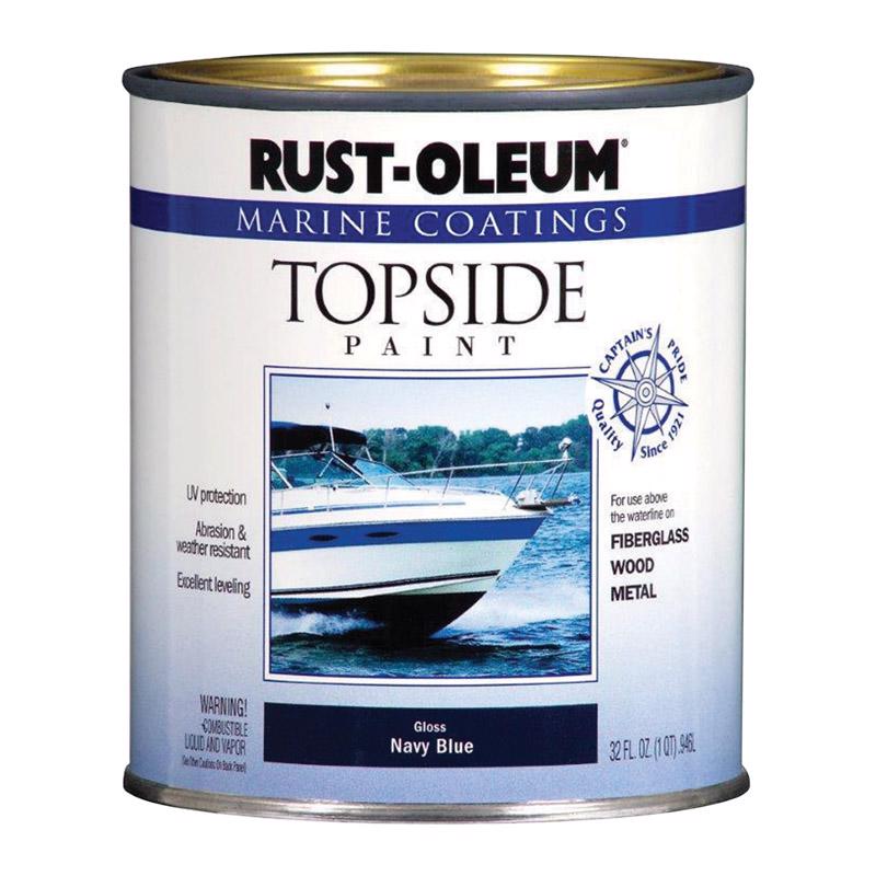 RUST-OLEUM进口代理批发 Rust-Oleum 海洋涂料户外光泽海军蓝色海洋上部油漆 1 夸脱