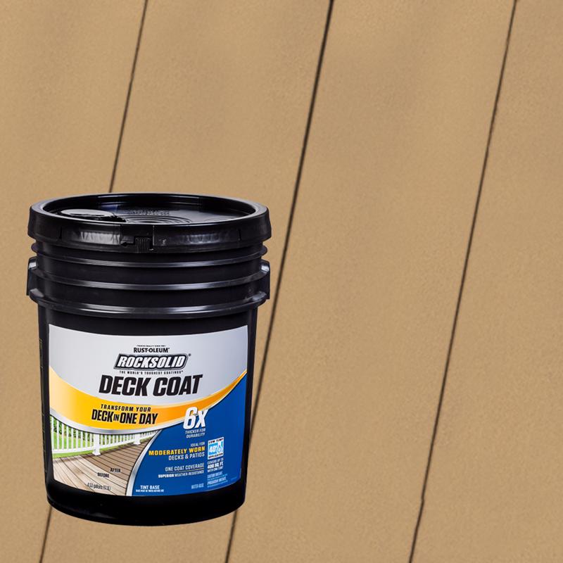 RUST-OLEUM进口代理批发 Rust-Oleum RockSolid 固体可着色着色基丙烯酸甲板表面修复剂 5 加仑