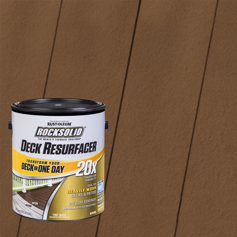 RUST-OLEUM进口代理批发 Rust-Oleum RockSolid 半透明可着色着色基水性甲板表面重修剂 1 加仑