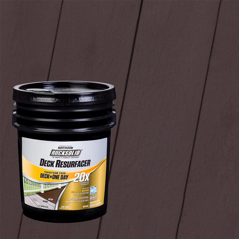 RUST-OLEUM进口代理批发 Rust-Oleum RockSolid 固体可着色着色基水基甲板表面重修剂 4 加仑