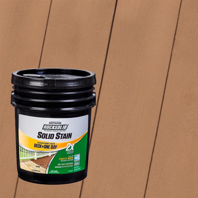 RUST-OLEUM进口代理批发 Rust-Oleum RockSolid 2X 固体可着色着色基水性丙烯酸着色剂 5 加仑